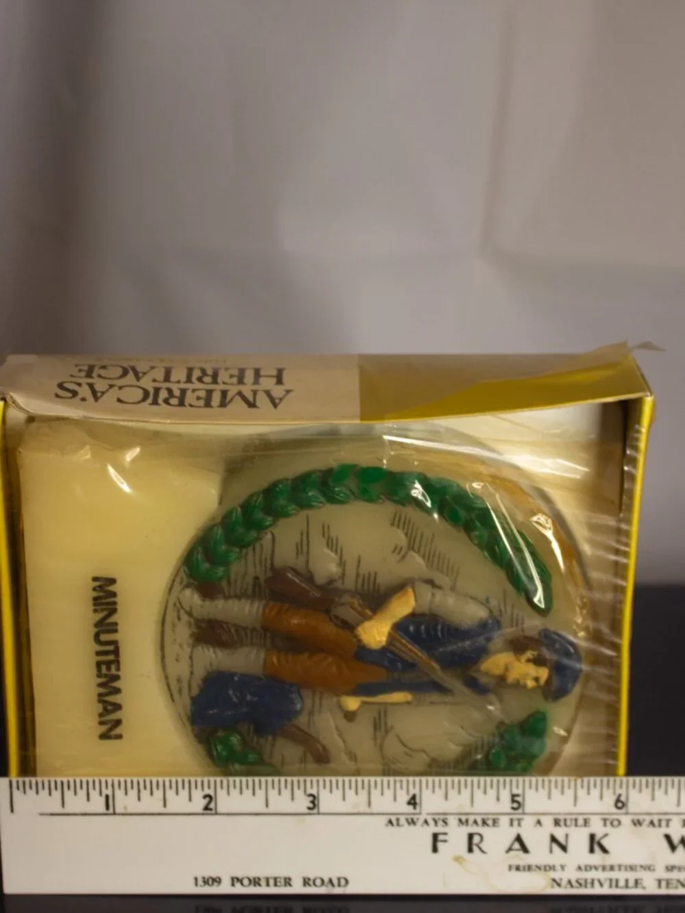 America's Heritage Candle Collection Vintage Minuteman New Old Stock 1970s Decor